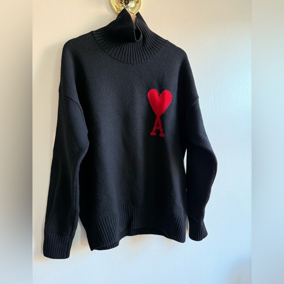 Ami De Coeur - black turtleneck jumper - Picture 2 of 4